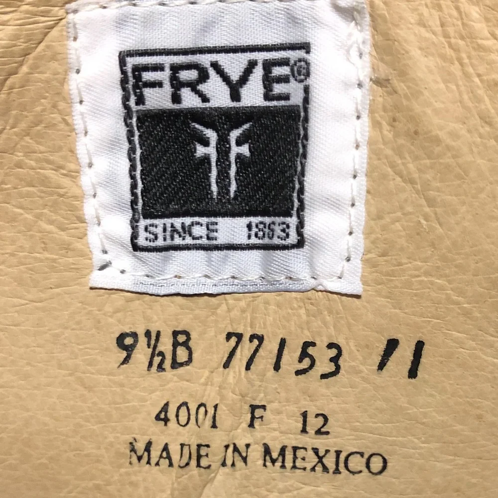 FRYE Melissa Button Leather Riding Boots. - Picture 13 of 14